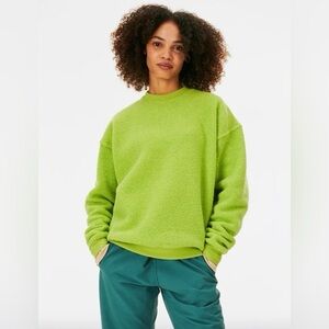 Outdoor Voices Bright Lime Crewneck Sweater